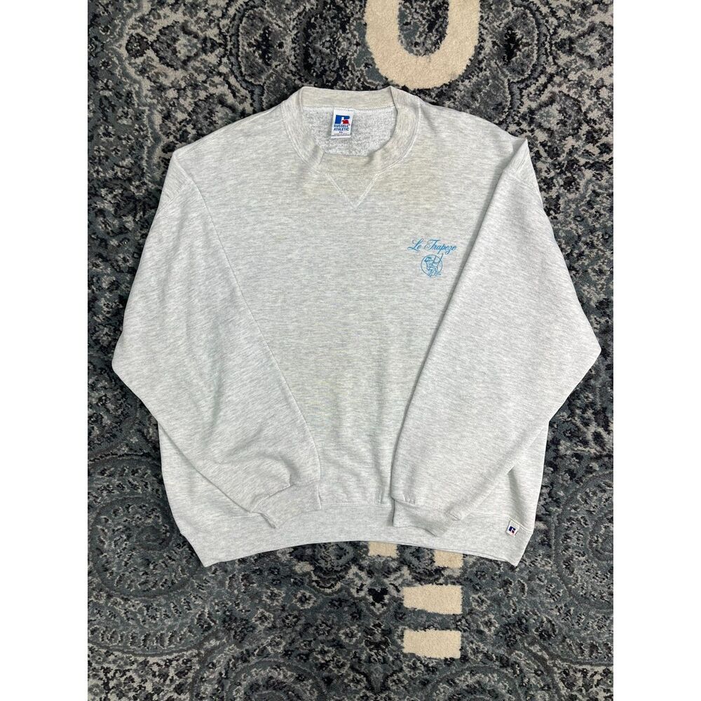 Vintage 80s Mens Russell Athletics Le Trapez Artist Sweatshirt XL Made in USA